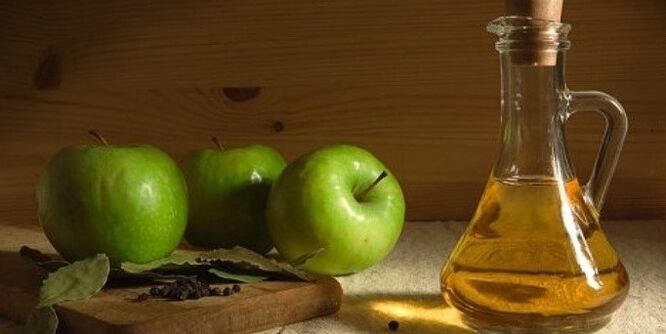 Apple cider vinegar from swelling